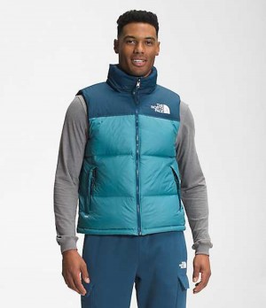 The North Face 1996 Retro Nuptse Väst Herr Blå | 4376051-LJ