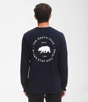 The North Face Bear NSE T-Shirt Herr Marinblå | 6340192-BR