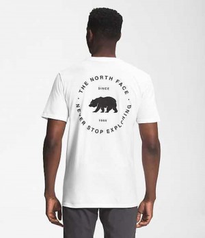 The North Face Bear NSE T-Shirt Herr Vita | 0839512-VU