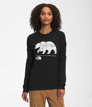 The North Face Bearscape T-Shirt Dam Svarta Grå | 0142836-YU