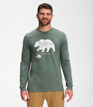 The North Face Bearscape T-Shirt Herr Gröna | 7321864-RN