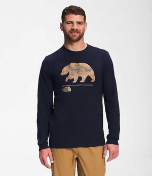 The North Face Bearscape T-Shirt Herr Marinblå | 4759281-OV