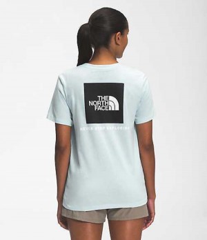 The North Face Box NSE T-Shirt Dam Blå | 7594320-EG