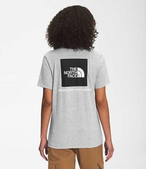 The North Face Box NSE T-Shirt Dam Ljusgrå | 3456091-BR