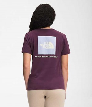 The North Face Box NSE T-Shirt Dam Vinröda | 9720635-ER