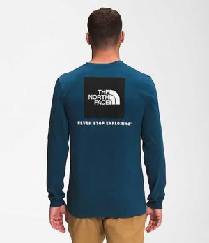 The North Face Box NSE T-Shirt Herr Blå Svarta | 4720568-BK