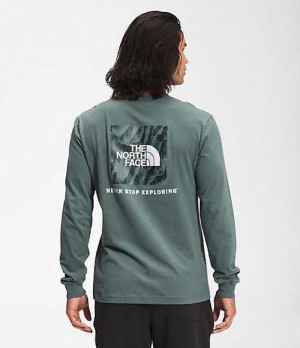 The North Face Box NSE T-Shirt Herr Gröna | 5068314-IK