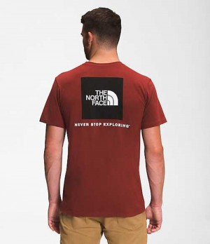 The North Face Box NSE T-Shirt Herr Röda Svarta | 3912850-ZF