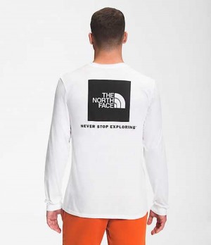 The North Face Box NSE T-Shirt Herr Vita Svarta | 7543682-DY