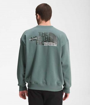 The North Face Coordinates Sweatshirt Herr Gröna | 1524803-IP