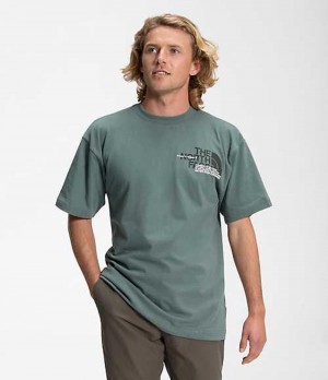 The North Face Coordinates T-Shirt Herr Gröna | 7926438-AM