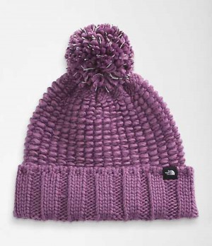 The North Face Cozy Tjock Mössa Dam Lila | 6574983-MC