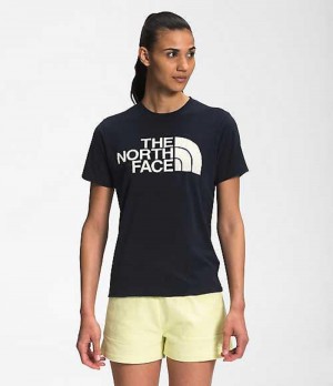 The North Face Half Dome T-Shirt Dam Marinblå | 5047321-ON