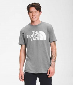 The North Face Half Dome T-Shirt Herr Grå Vita | 1263708-GP