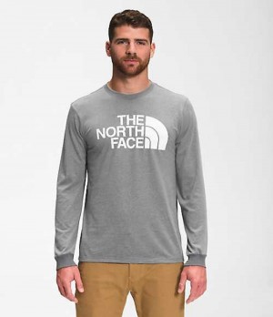 The North Face Half Dome T-Shirt Herr Grå Vita | 5792064-HS