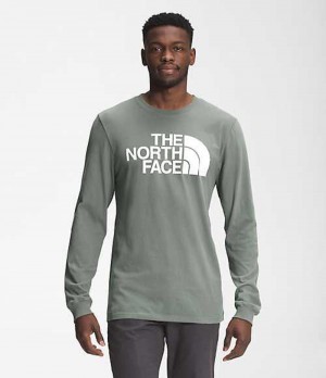 The North Face Half Dome T-Shirt Herr Gröna | 4915027-SL