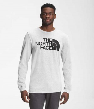 The North Face Half Dome T-Shirt Herr Ljusgrå | 4839271-JO