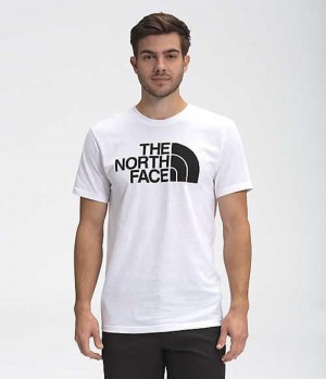 The North Face Half Dome T-Shirt Herr Vita | 7495381-LH