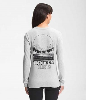 The North Face Mountain T-Shirt Dam Ljusgrå | 3147652-QC