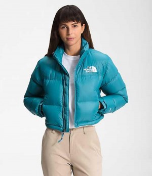 The North Face Nuptse Dunjacka Dam Blå | 3724501-EO