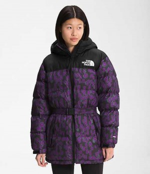 The North Face Nuptse Dunjacka Dam Lila Svarta | 5814239-NX