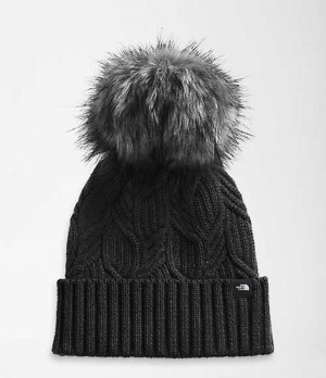 The North Face Oh-Mega Fur Pom Mössa Dam Svarta | 4958207-GT