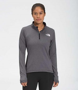 The North Face Riseway ½ Zip Sweatshirt Dam Svarta | 5789432-ME