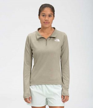 The North Face Riseway ½ Zip Sweatshirt Dam Grå | 1387409-KX