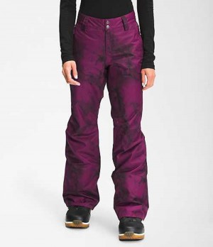 The North Face Sally Snowboardbyxa Dam Lila | 4893621-EB