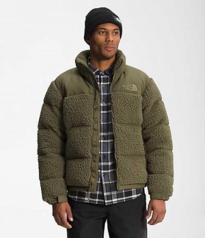 The North Face Sherpa Nuptse Dunjacka Herr Olivgröna | 2796485-BZ