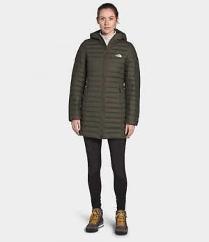 The North Face Stretch Parka Dam Grå Bruna Gröna | 5431672-RV