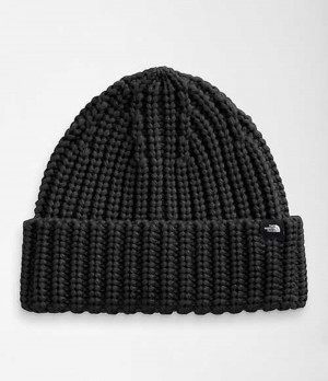 The North Face Tjock-Knit Watchman Mössa Dam Svarta | 2871094-RH