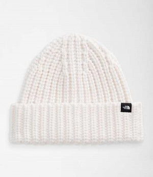 The North Face Tjock-Knit Watchman Mössa Herr Vita | 0253948-RI