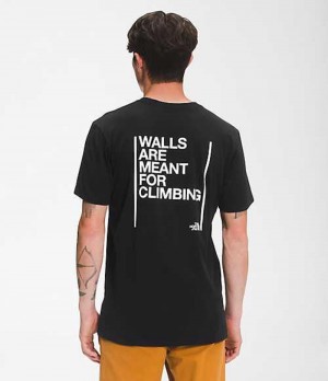 The North Face Walls T-Shirt Herr Svarta | 1956783-XR