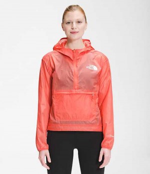 The North Face Windy Peak Anorak Vindjacka Dam Orange | 0637985-QP