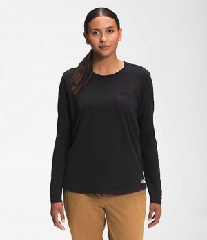 The North Face Woodmont T-Shirt Dam Svarta | 3045896-DE