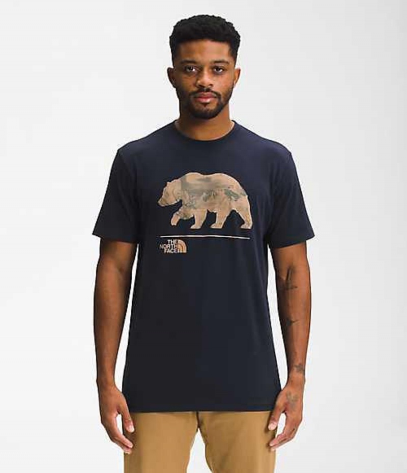 The North Face Bearscape T-Shirt Herr Marinblå | 5307821-EC