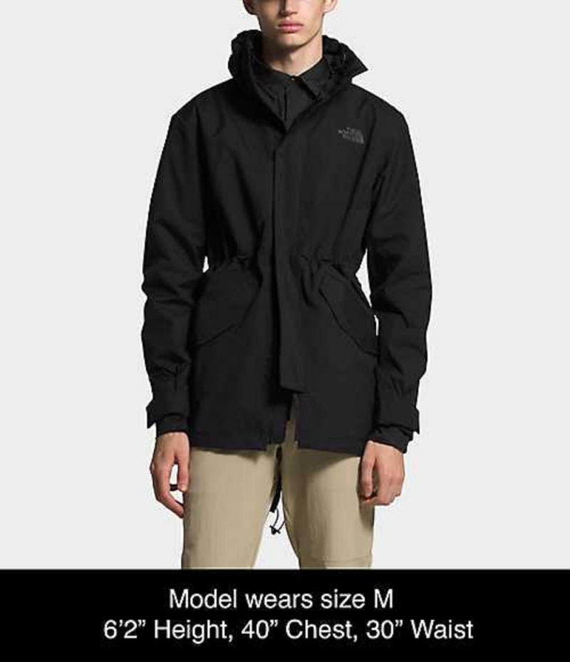 The North Face City Breeze Rain Regnjackor Herr Svarta | 1628704-PK