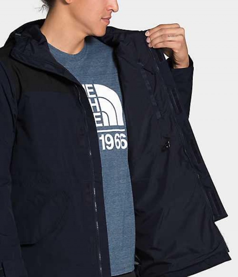 The North Face City Breeze Rain Regnjackor Herr Marinblå Svarta | 3014852-QI