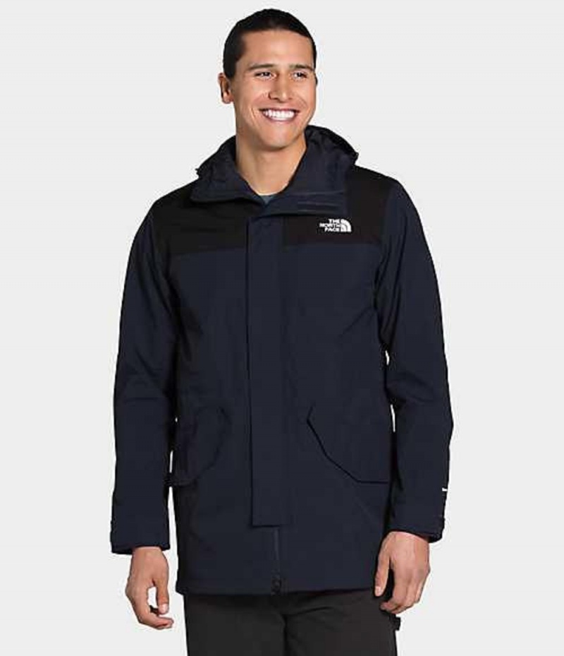 The North Face City Breeze Rain Regnjackor Herr Marinblå Svarta | 3014852-QI