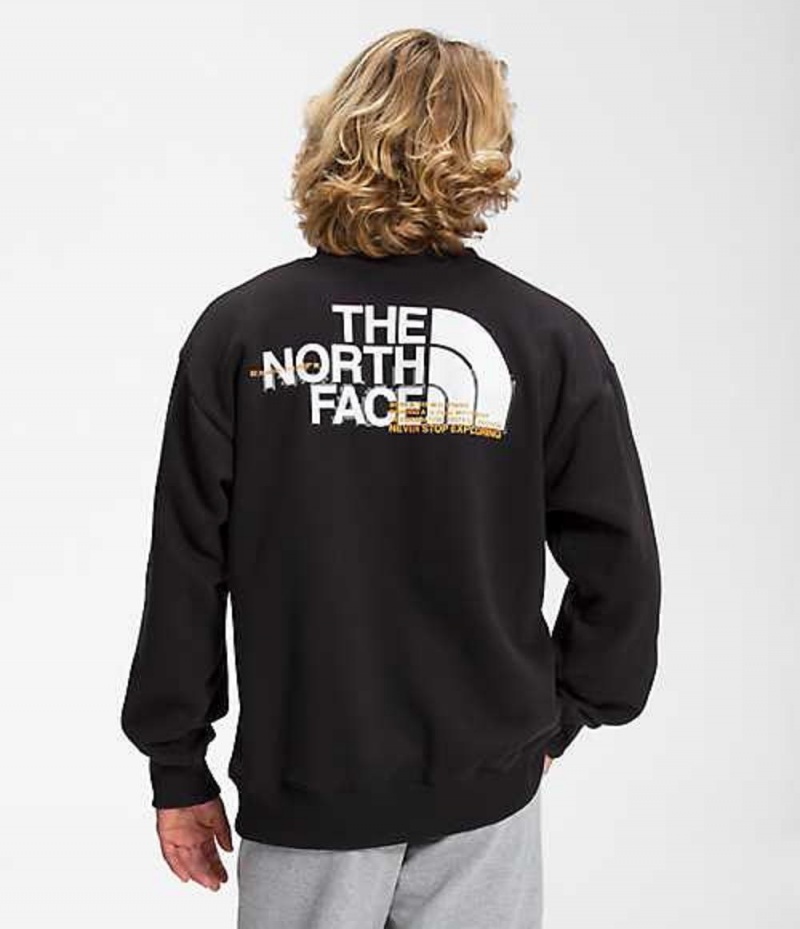 The North Face Coordinates Sweatshirt Herr Svarta | 0284937-VH