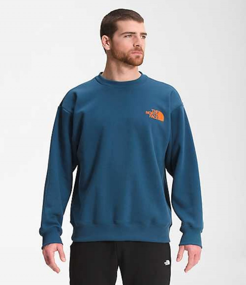 The North Face Coordinates Sweatshirt Herr Blå | 6104298-ZW