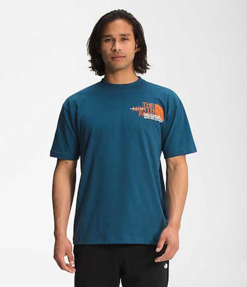 The North Face Coordinates T-Shirt Herr Blå | 7152649-OU