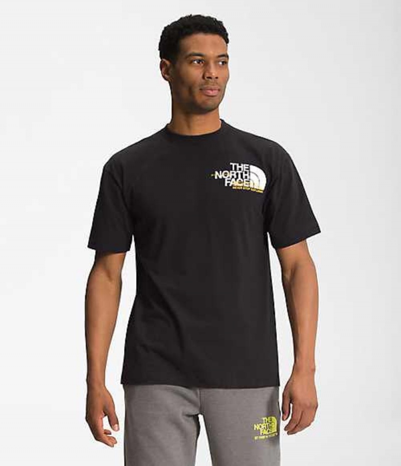 The North Face Coordinates T-Shirt Herr Svarta | 7129085-IK