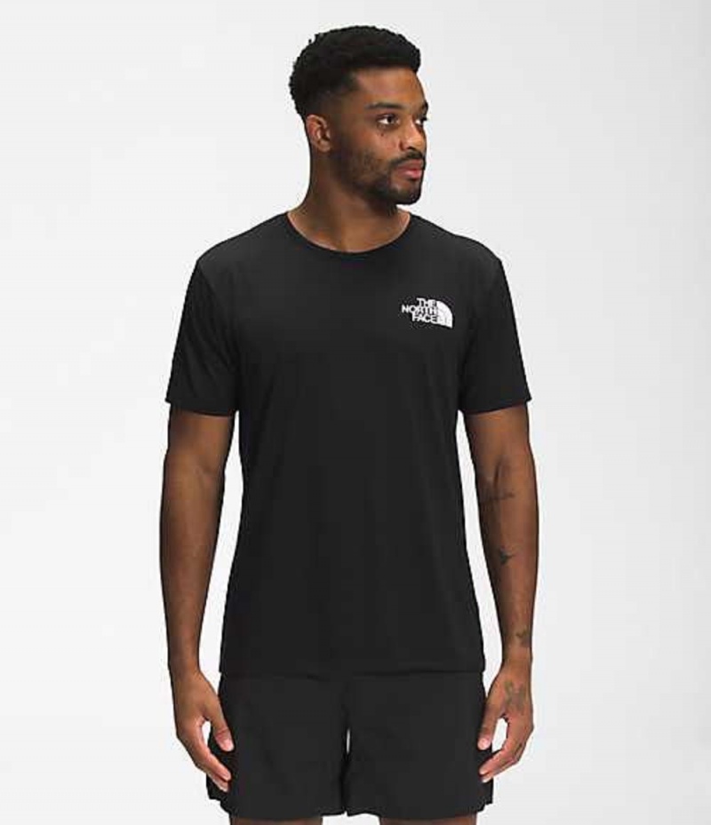 The North Face Flight T-Shirt Herr Svarta | 5832640-VJ