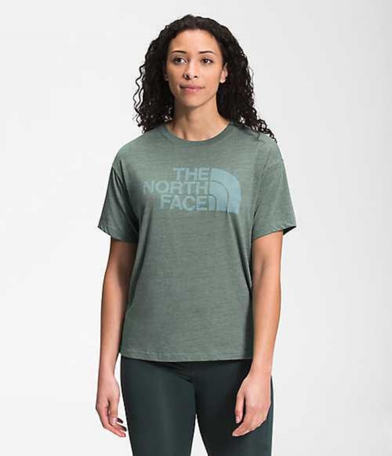 The North Face Half Dome T-Shirt Dam Gröna | 4973206-HN