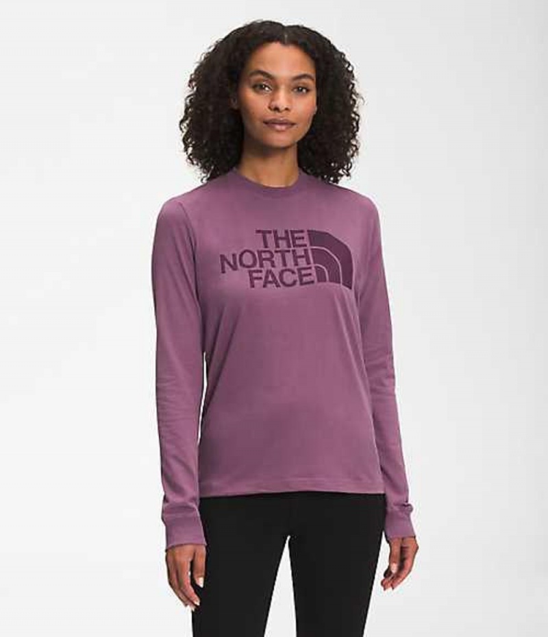 The North Face Half Dome T-Shirt Dam Lila | 6218035-NJ