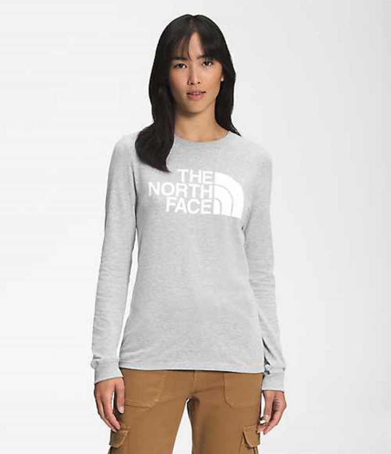 The North Face Half Dome T-Shirt Dam Ljusgrå | 2896031-WK