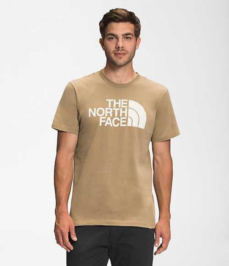 The North Face Half Dome T-Shirt Herr Bruna Vita | 9620154-PG