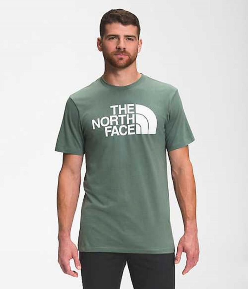 The North Face Half Dome T-Shirt Herr Gröna | 5310426-GL